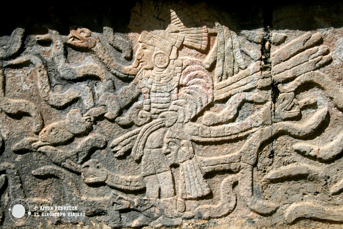 Detalle de los templos en Chichén Itzá