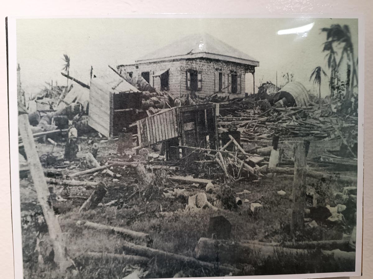 Fotografía con los efectos del huracán en Chetumal