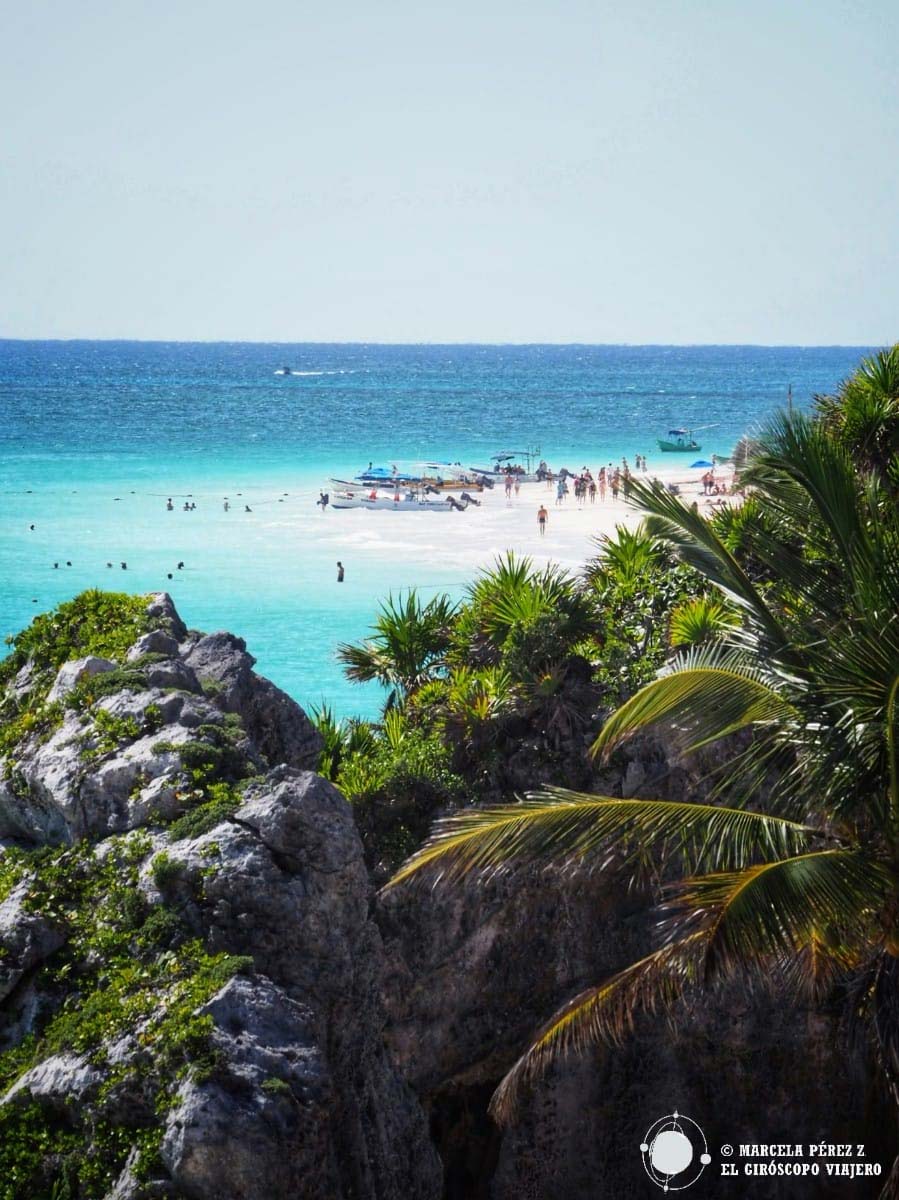 Vista de una de las playas de Tulum