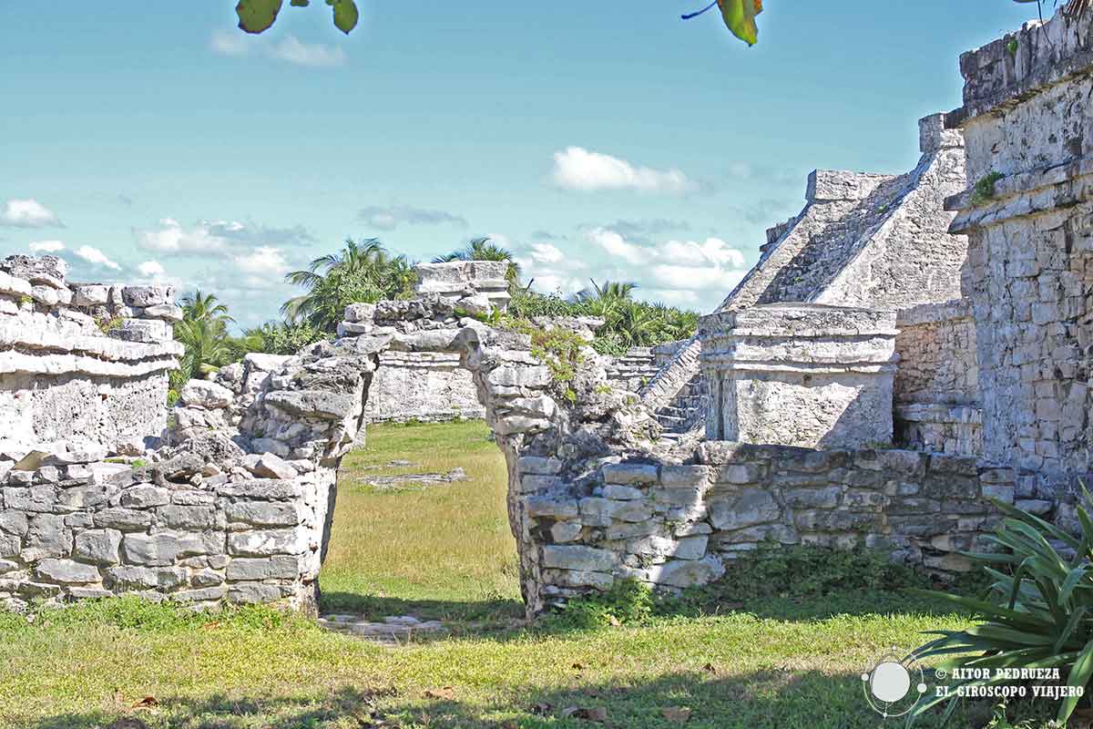 Recinto del "castillo" de las ruinas de Tulum